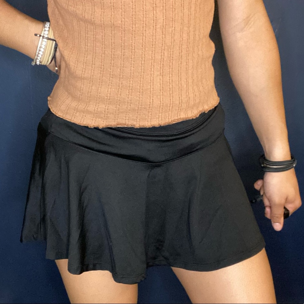 Black Tennis Skort